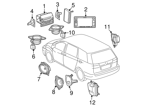 BODY/SOUND SYSTEM for 2005 Toyota Sienna #1
