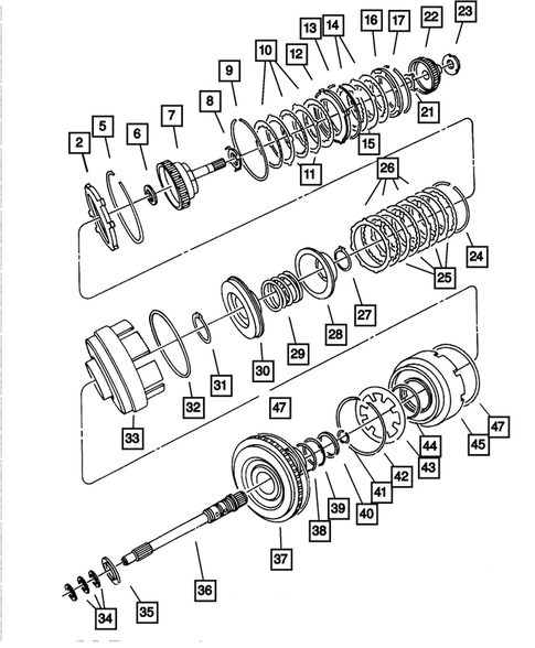 Gear Train for 2002 Dodge Stratus #0