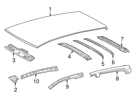 BODY/ROOF & COMPONENTS for 2013 Toyota Yaris #1