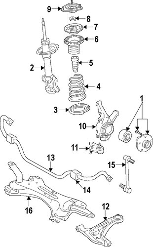 FRONT SUSPENSION/SUSPENSION COMPONENTS for 2014 Scion tC #2