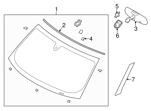 Body/Exterior Moldings for 2013 Ford Flex #1