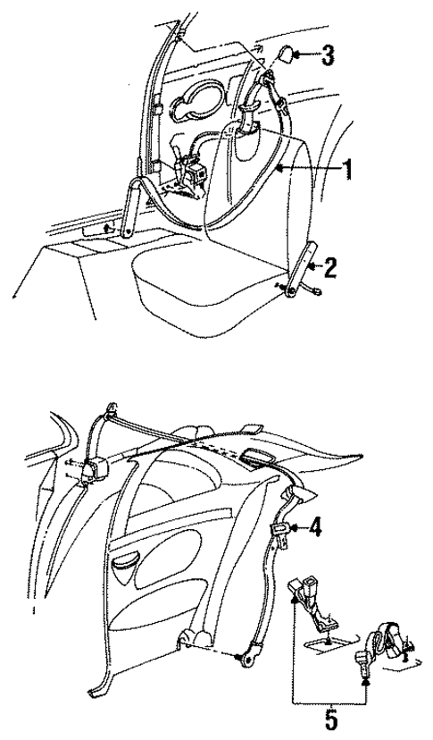 Mark VIII FRONT SEAT BELTS