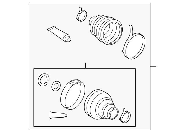 19183776 Деталь BOOT KIT, LEFT