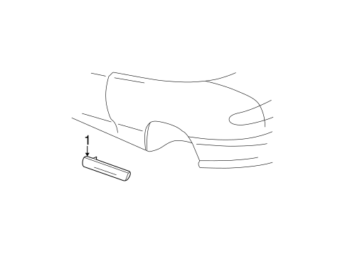 Sunfire EXTERIOR TRIM - QUARTER PANEL
