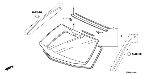 Front Windshield for 2006 Acura TL #0