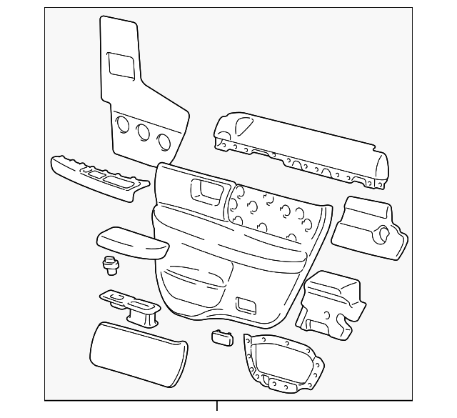 4F1Z5427406AAC Деталь DOOR TRIM PANEL, RIGHT