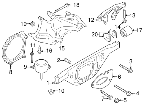 911 ENGINE & TRANS MOUNTING