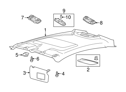 Body/Interior Trim - Roof for 2017 Ford Fiesta #2