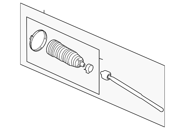 BK2Z-3280-A INNER TIE ROD, LEFT