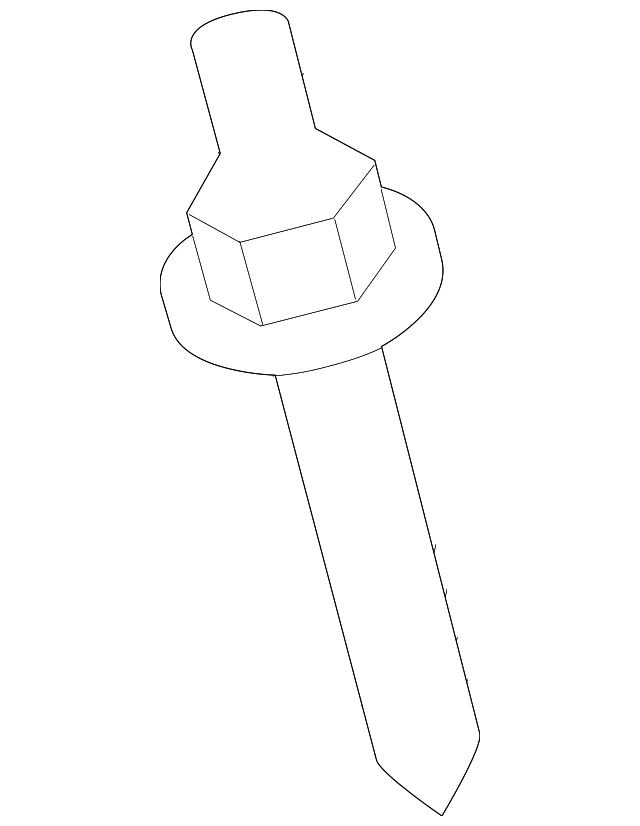-W717354-S442 SHIELD BOLT, LEFT