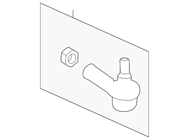 BK2Z-3A130-A OUTER TIE ROD, LEFT