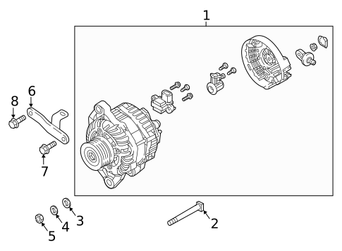 Alternator for 2019 Mitsubishi Eclipse Cross #0