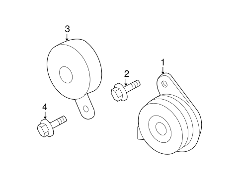 ELECTRICAL/HORN for 2008 Toyota Yaris #1