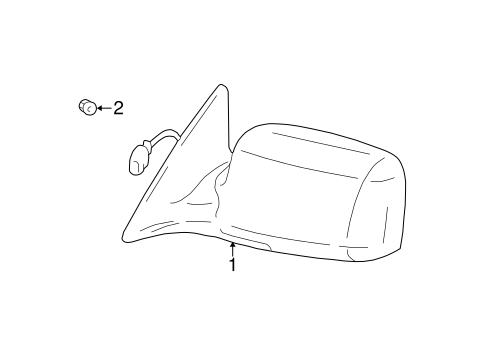 BODY/OUTSIDE MIRRORS for 2005 Toyota Tundra #1