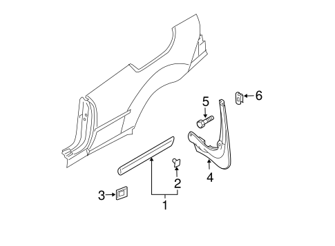 9-3 EXTERIOR TRIM - QUARTER PANEL