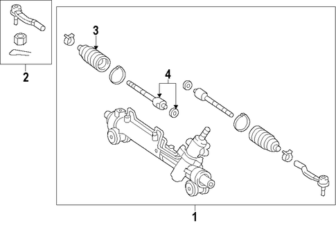 STEERING/STEERING GEAR & LINKAGE for 2008 Toyota Tundra #1