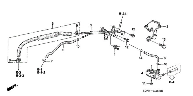 ENGINE/INSTALL PIPE - TUBING (L4) for 2006 Honda ACCORD COUPE #1