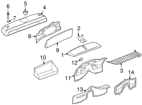 Boxster INTERIOR TRIM - REAR BODY