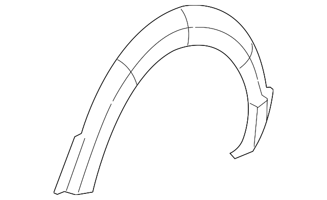 5F9Z-16039-CAPTM Деталь WHEEL FLARE, LEFT