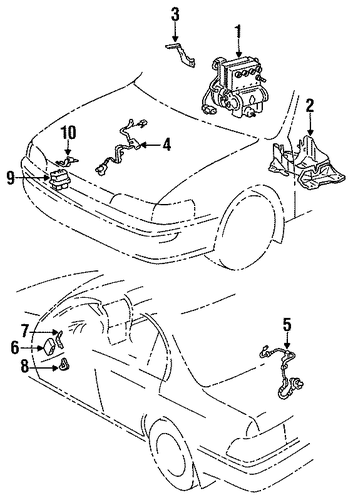 BRAKES/ANTI-LOCK BRAKES for 1996 Toyota Corolla #3