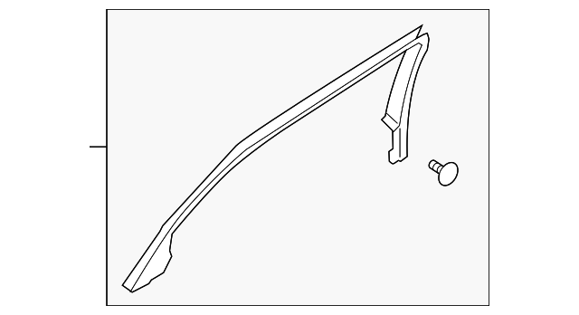 DS7Z-5425504-AA Деталь WINDOW MOLDING, RIGHT