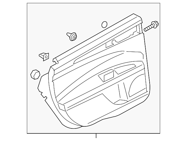 DS7Z-5427406-AB Деталь DOOR TRIM PANEL, RIGHT