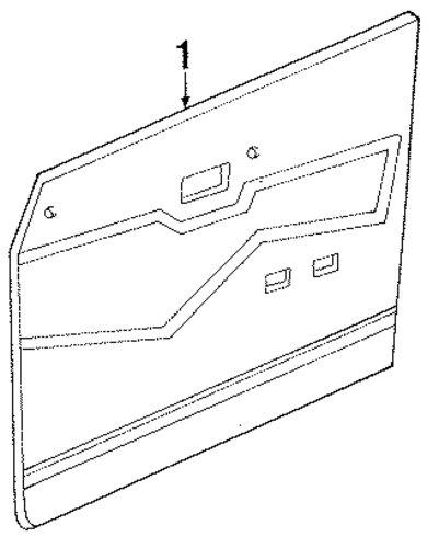Tracer INTERIOR TRIM - DOOR