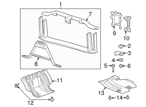 Sierra 2500 HD RADIATOR SUPPORT