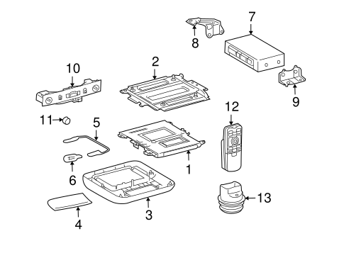 ELECTRICAL/ENTERTAINMENT SYSTEM COMPONENTS for 2011 Toyota Land Cruiser #1