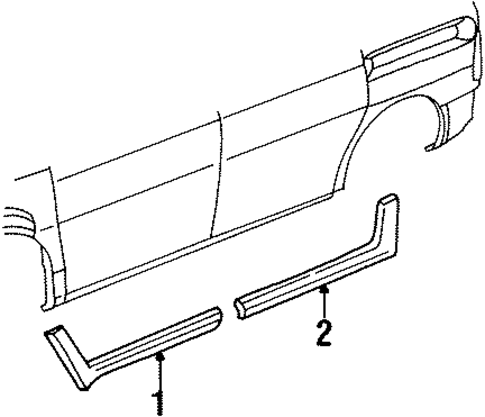 Windstar EXTERIOR TRIM - PILLARS