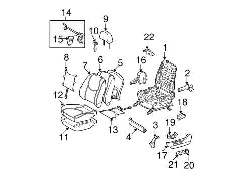 BODY/FRONT SEAT COMPONENTS for 2006 Toyota RAV4 #1