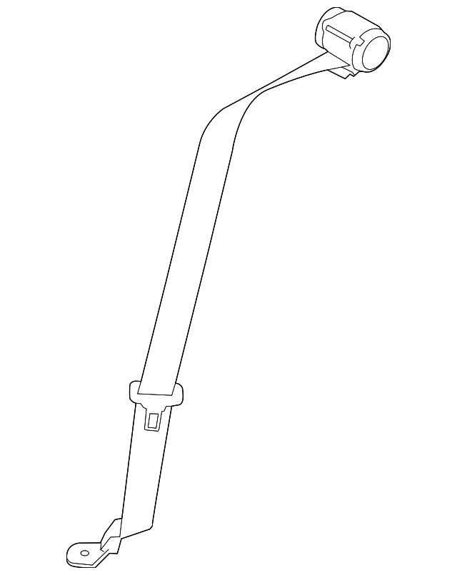 LR026473 Деталь OUTER BELT ASSY, LEFT