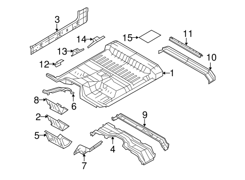 Body/Floor - Cab for 2010 Ford F-250 Super Duty #3