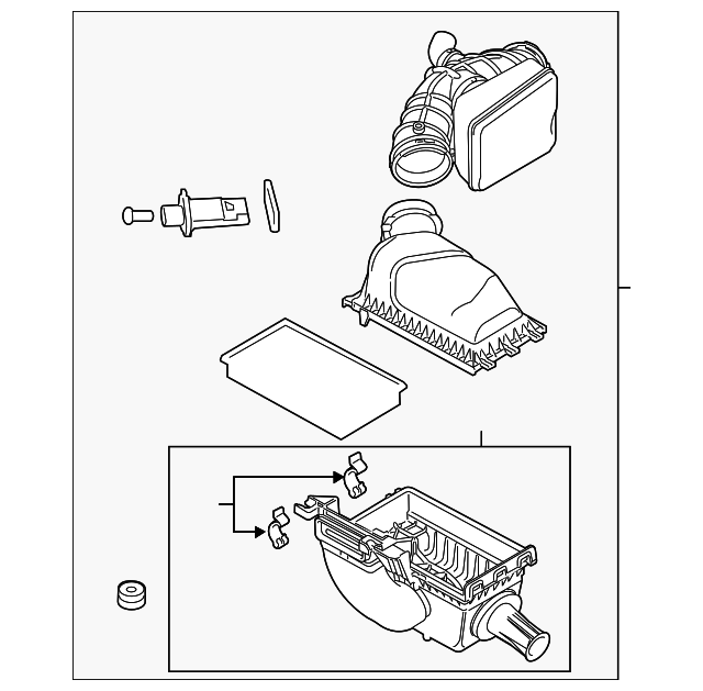 8A8Z-9600-A Деталь AIR CLEANER ASSY