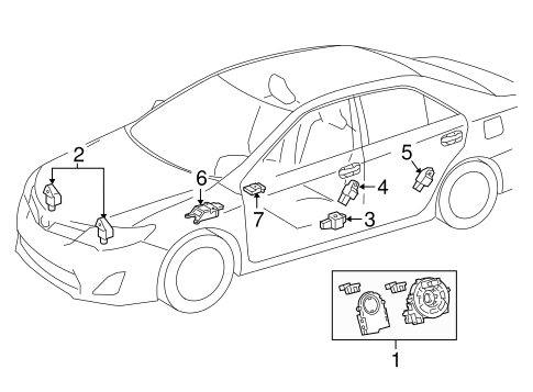 ELECTRICAL/AIR BAG COMPONENTS for 2016 Toyota Camry #1