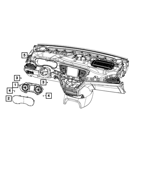 Instrument Panel Cluster for 2017 Chrysler Pacifica #0