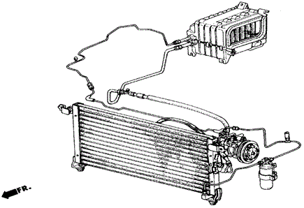 BODY / AIR CONDITIONING/KIT for 1989 Honda ACCORD COUPE #1