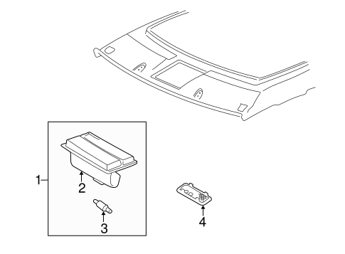BODY/OVERHEAD CONSOLE for 1999 Toyota Camry #1