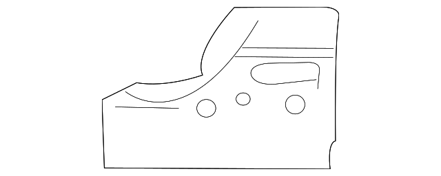 21018917 Деталь REAR CROSSMEMBER BRACE, LEFT