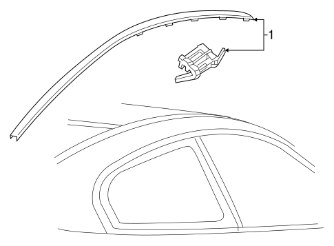 GTO EXTERIOR TRIM - ROOF