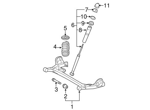 REAR SUSPENSION/REAR SUSPENSION for 2006 Toyota Sienna #3
