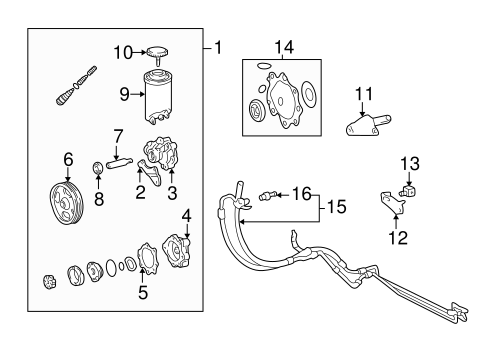 STEERING/PUMP & HOSES for 2003 Toyota Tundra #1