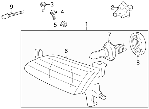 ELECTRICAL/BULBS - CHASSIS for 2000 Toyota Corolla #1