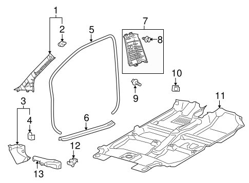 BODY/INTERIOR TRIM - PILLARS for 2016 Toyota Yaris #1