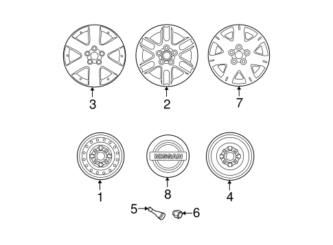 Front Suspension/Covers & Trim for 2009 Nissan Quest #1