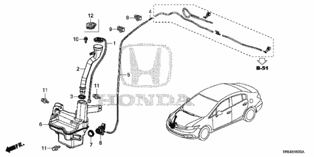Windshield Washer for 2012 Honda Civic #0
