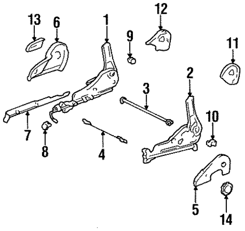BODY/TRACKS & COMPONENTS for 1998 Toyota Avalon #1