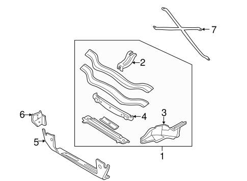 XKR RADIATOR SUPPORT