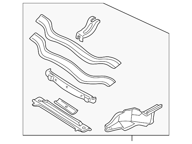 FJE3866AB Деталь RADIATOR SUPPORT
