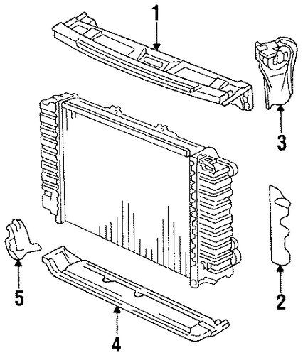 928 RADIATOR SUPPORT
